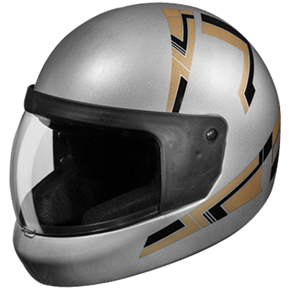 Studds Ultra Silver Grey Helmet - bikerkart.com