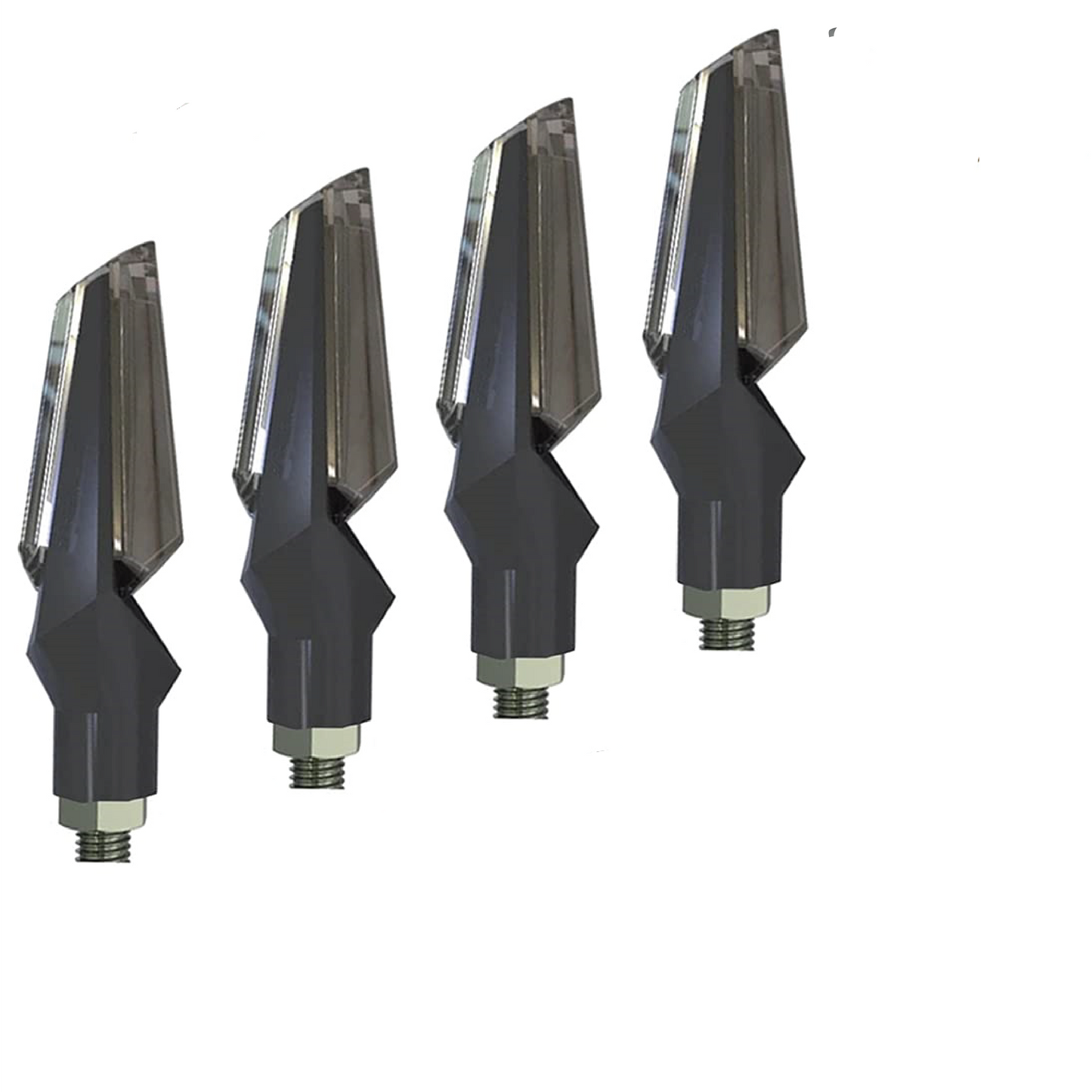 Bike Dual Side Yellow Blue Indicator (Front & Back, Set of 4) - Universal For All Bikes - bikerkart.com