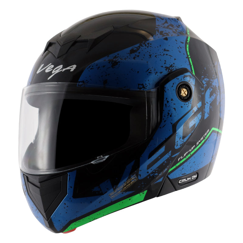 Vega Crux Dx Victor Black Blue Helmet - bikerkart.com