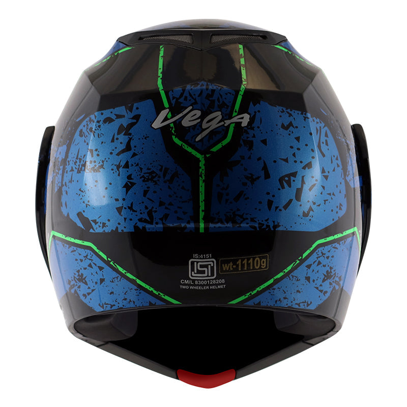 Vega Crux Dx Victor Black Blue Helmet - bikerkart.com
