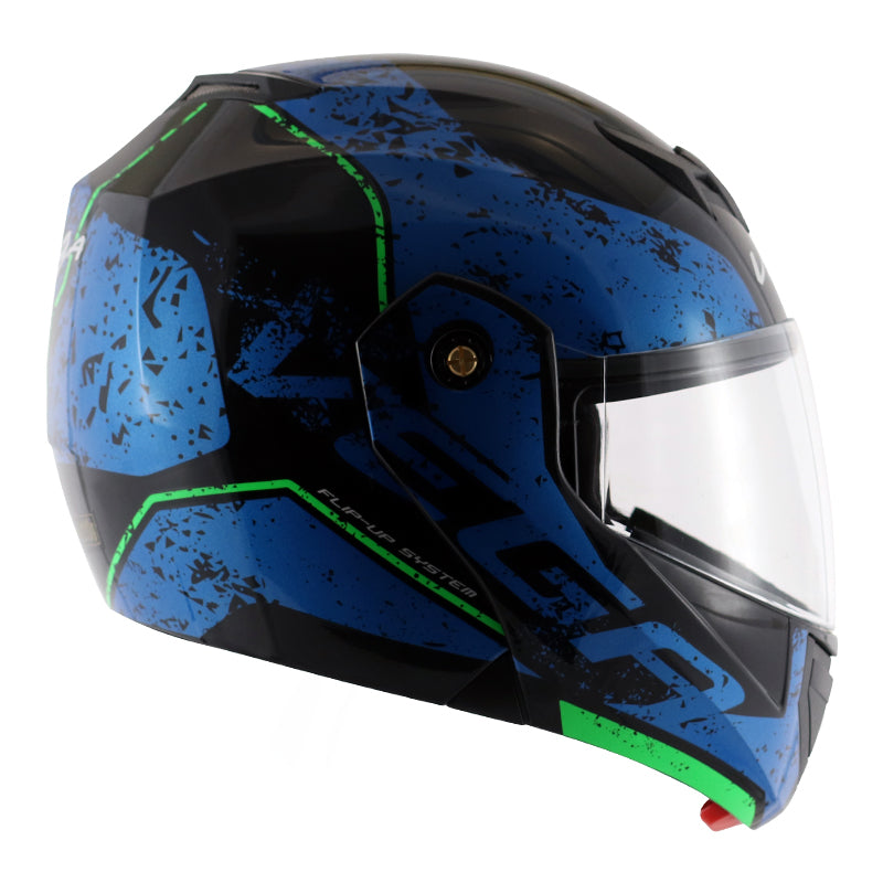 Vega Crux Dx Victor Black Blue Helmet - bikerkart.com