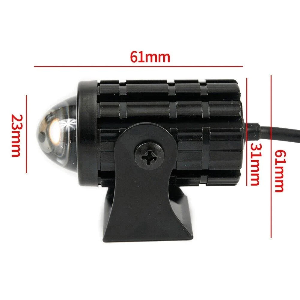 Spotlight Foglight 1Pcs LED Motorcycle Fog Light Driving Spot Lamp Yellow/White (8V-80V,30 Watt)