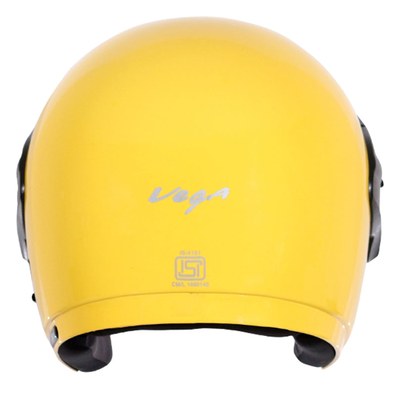 Vega Cruiser W/P Yellow Helmet - bikerkart.com