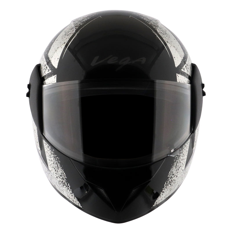 Vega Cliff Adventure Black Silver Helmet - bikerkart.com