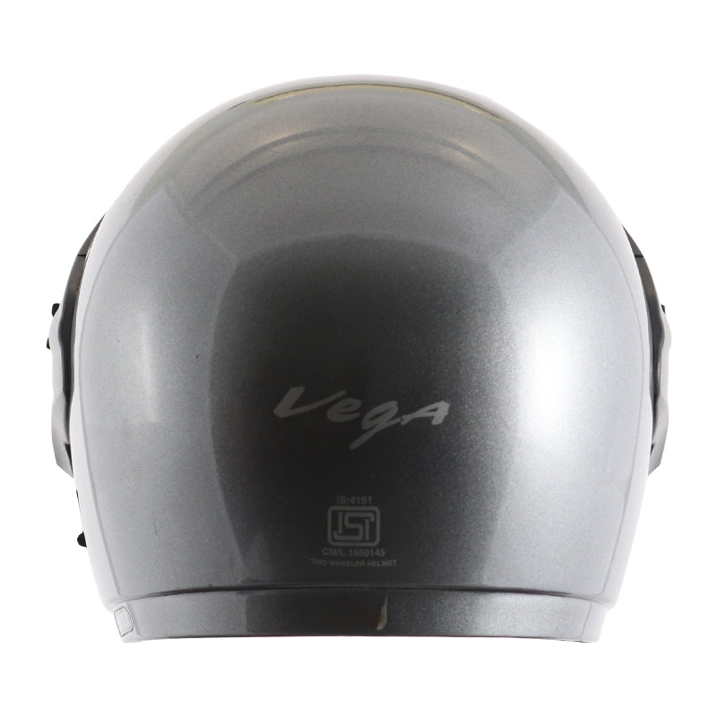 Vega Cruiser W/P Silver Helmet - bikerkart.com