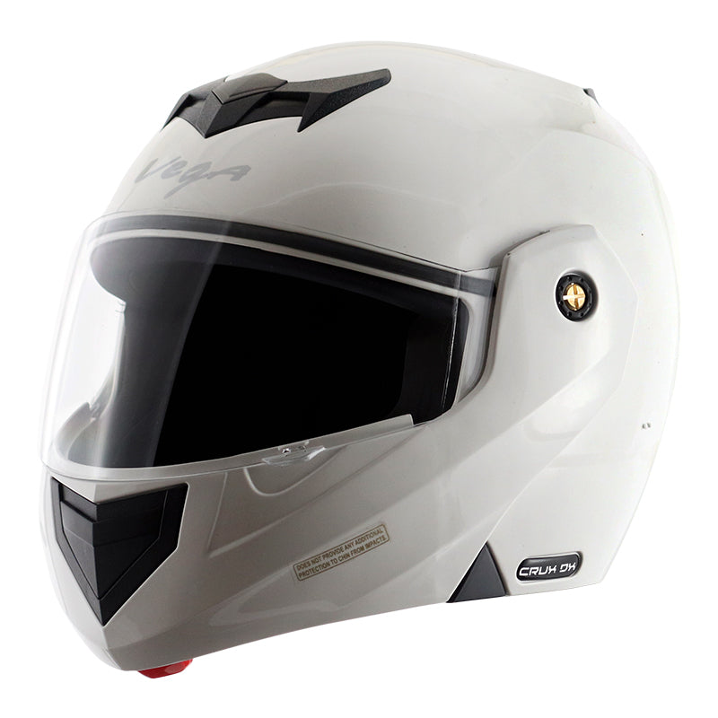 Vega Crux Dx White Helmet - bikerkart.com