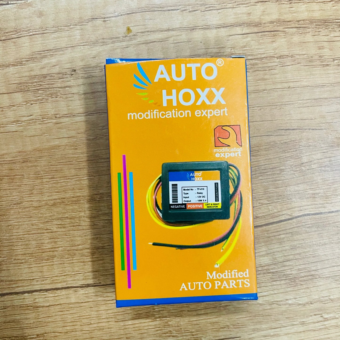 AutoHoxx Box Type Universal Bike Hazard LED Flasher, 18 Different Patterns Flasher for All Bikes, Set of 1, Black - bikerkart.com