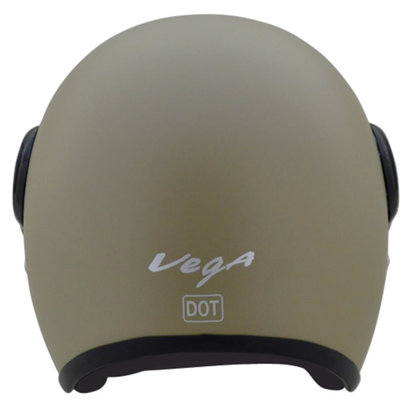 Vega JET W/Visor Dull Desert Storm Helmet - bikerkart.com