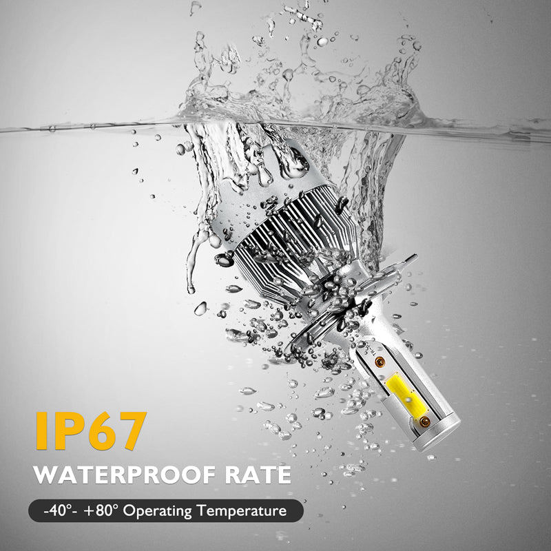 C6 ORIGINAL 6500K LED Headlight Conversion Bulb 72W H4 - Set of 2 (White) Type H4 - bikerkart.com