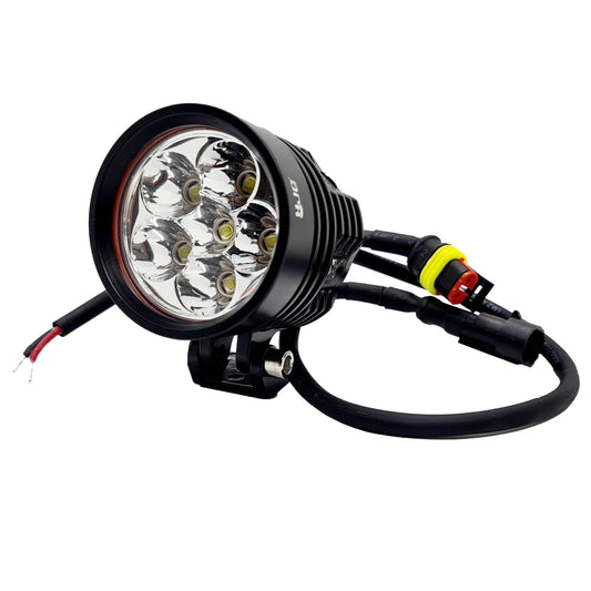 HJG 6 LED Projector Foglight Flood Lamp L6X 60W Cree 6 Led Auxiliary LAMP Flood Light Fog LAMP (12-80V DC) - bikerkart.com