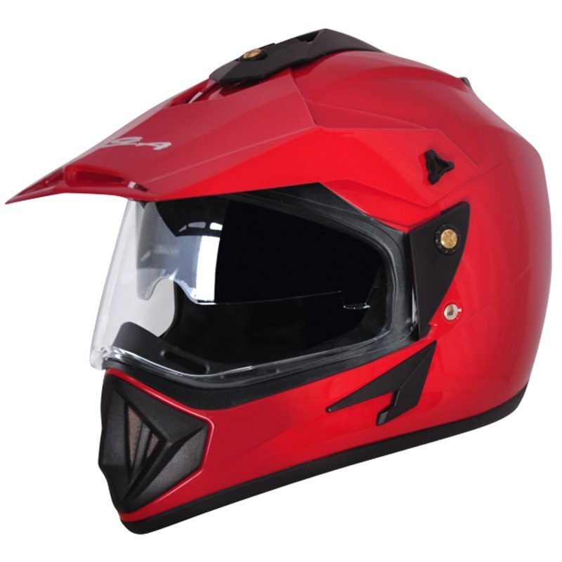 Vega Off Road D/V Red Helmet - bikerkart.com