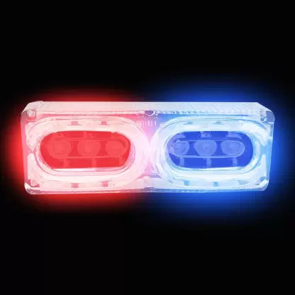 Red Blue LED License Plate Light, Reversing Light, Tail Light, Back Up Lamp Motorbike, Car, Van, Truck LED (6 V, 12 W) (Universal For Bike, Pack of 2) - bikerkart.com