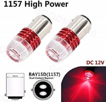 Blinking Backlight Bulb for Cars & Bikes | Brake Light, Reversing Light, Tail Light, Parking Light LED (Universal For Bike, Universal For Car, Pack of 2) - bikerkart.com