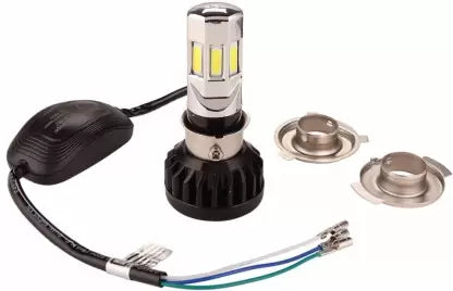 RTD ORIGINAL LED H4 DC Power Headlight Bulb Headlight for Bikes, White LED Headlight with Cooling Fan Head lamp Conversion Kit | Type H4 - bikerkart.com