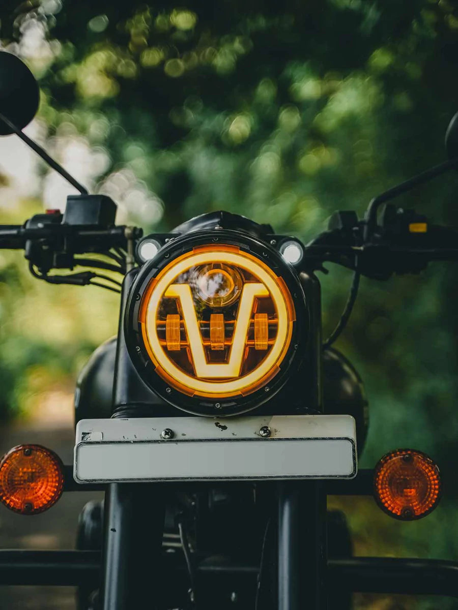 Round Headlight Hero Honda Splendor Headlight Modified Splendor