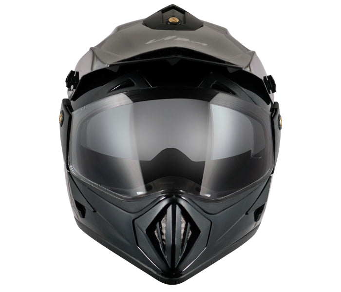 Vega Off Road D/V Black Helmet - bikerkart.com