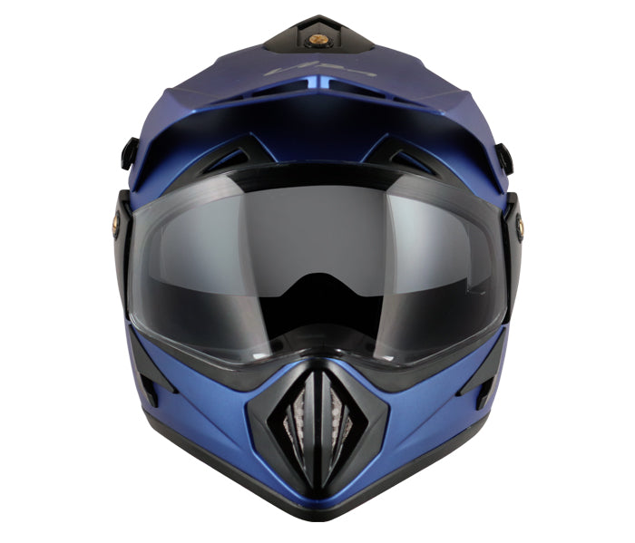 Vega Off Road D/V Blue Helmet - bikerkart.com