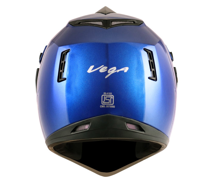 Vega Off Road D/V Blue Helmet - bikerkart.com