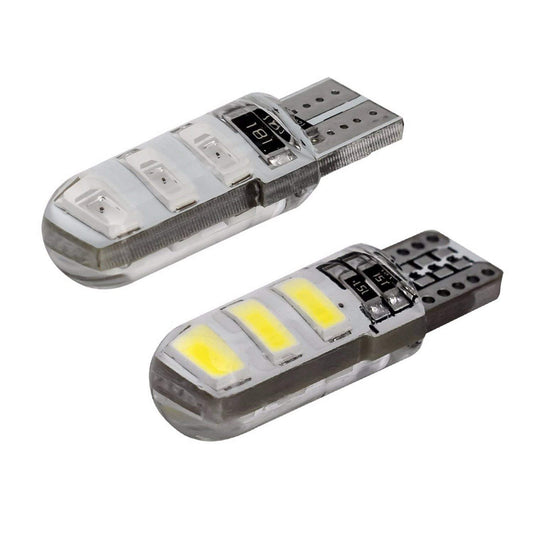 6 LED Parking Bulbs for Car & Bike (Set of 2) - White/Blue/Red/Green - bikerkart.com