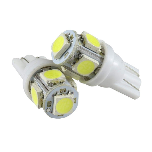 5 LED Parking Bulbs for Car & Bike (Set of 2) - White/Blue/Red/Green - bikerkart.com