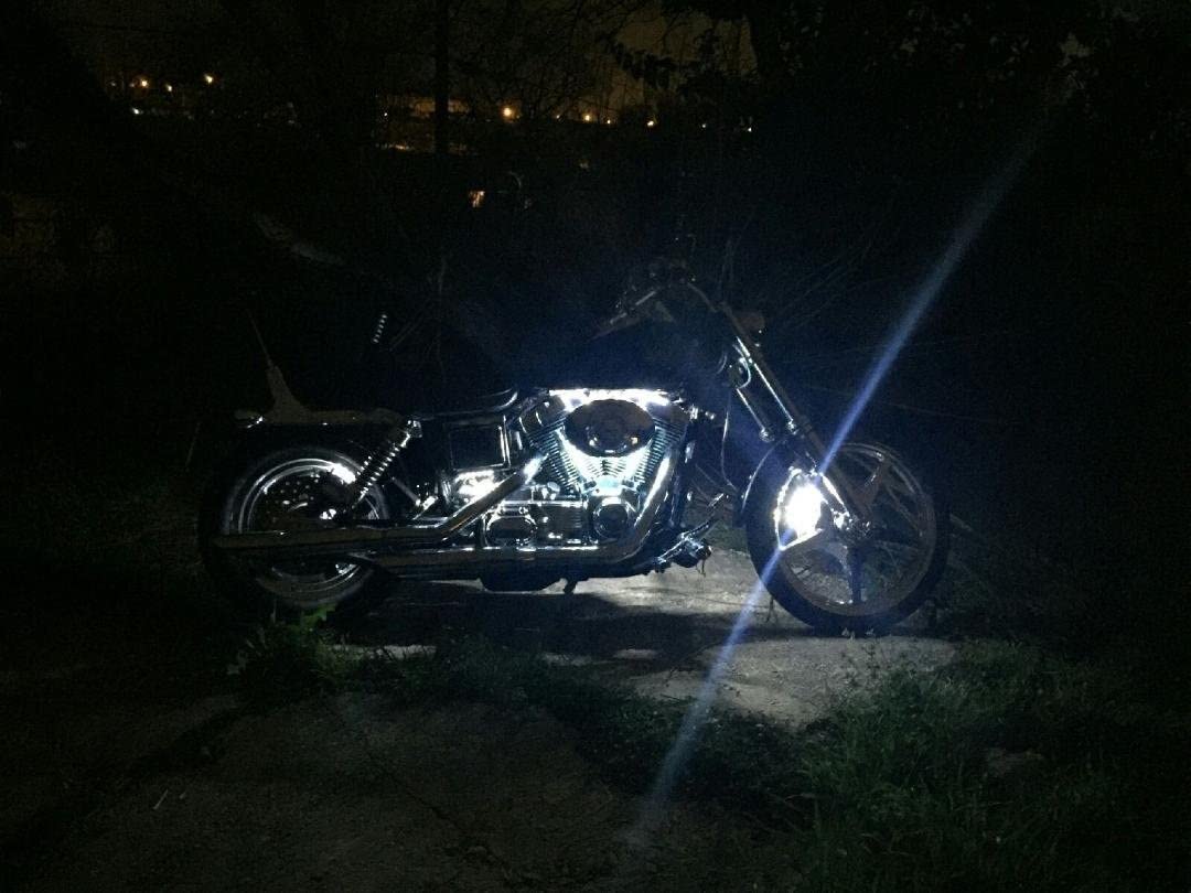 hjg Sunny Day WHITE IMPORTED Underglow PATCH LIGHTS (Front/Rear , Bike Body Lights) - PACK OF 4 - IP65 WATERPROOF DUSTPROOF SHOCKPROOF - Universal Decorative Light for all Motorbike, Car LED  - bikerkart.com