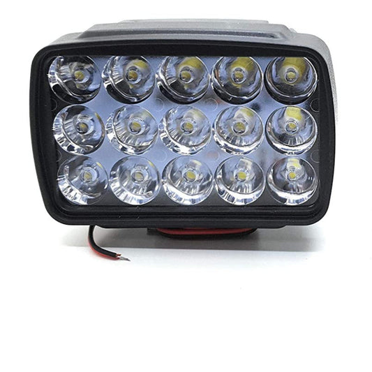 15 LED Fog Lights for Bikes and Cars High Power, Heavy clamp and Strong ABS Plastic. (15 led Pair with Switch) - bikerkart.com