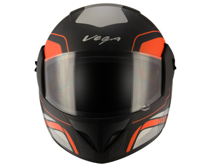 Vega Cliff Styler Black Orange Helmet - bikerkart.com