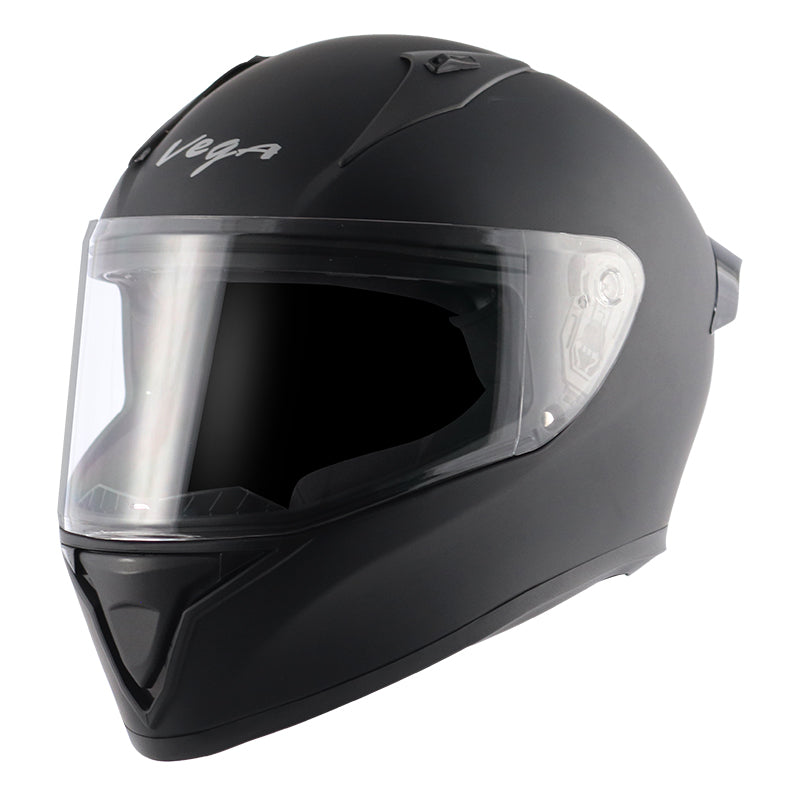Vega Bolt Dull Black Helmet - bikerkart.com