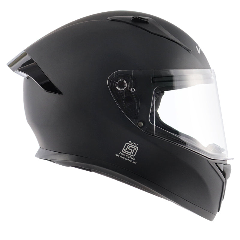 Vega Bolt Dull Black Helmet - bikerkart.com