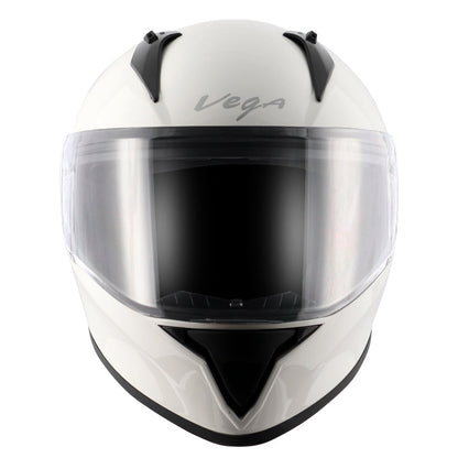 Vega Bolt White Helmet - bikerkart.com