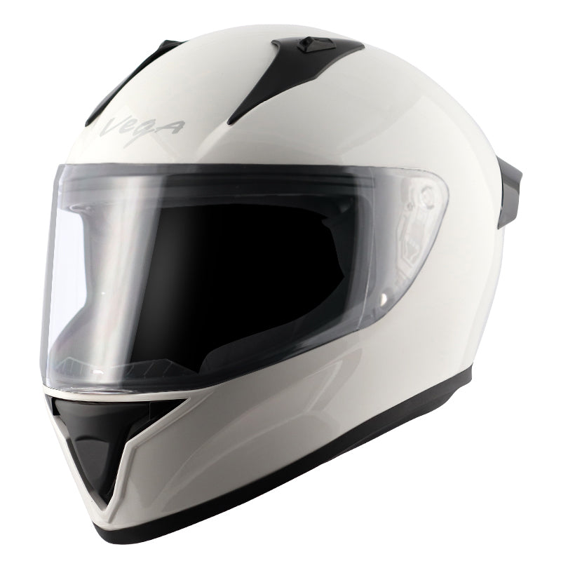 Vega Bolt White Helmet - bikerkart.com