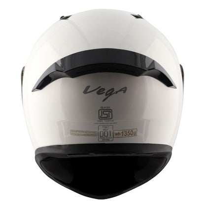 Vega Bolt White Helmet - bikerkart.com