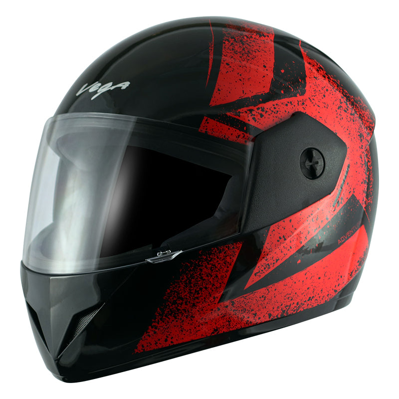Vega Cliff Adventure Black Red Helmet - bikerkart.com