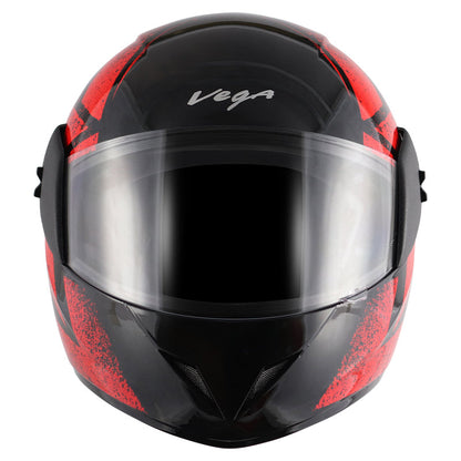 Vega Cliff Adventure Black Red Helmet - bikerkart.com