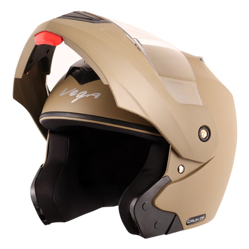 Vega Crux Dx Dull Desert Storm Helmet - bikerkart.com
