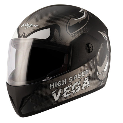 Vega Cliff Devil Black Grey Helmet - bikerkart.com