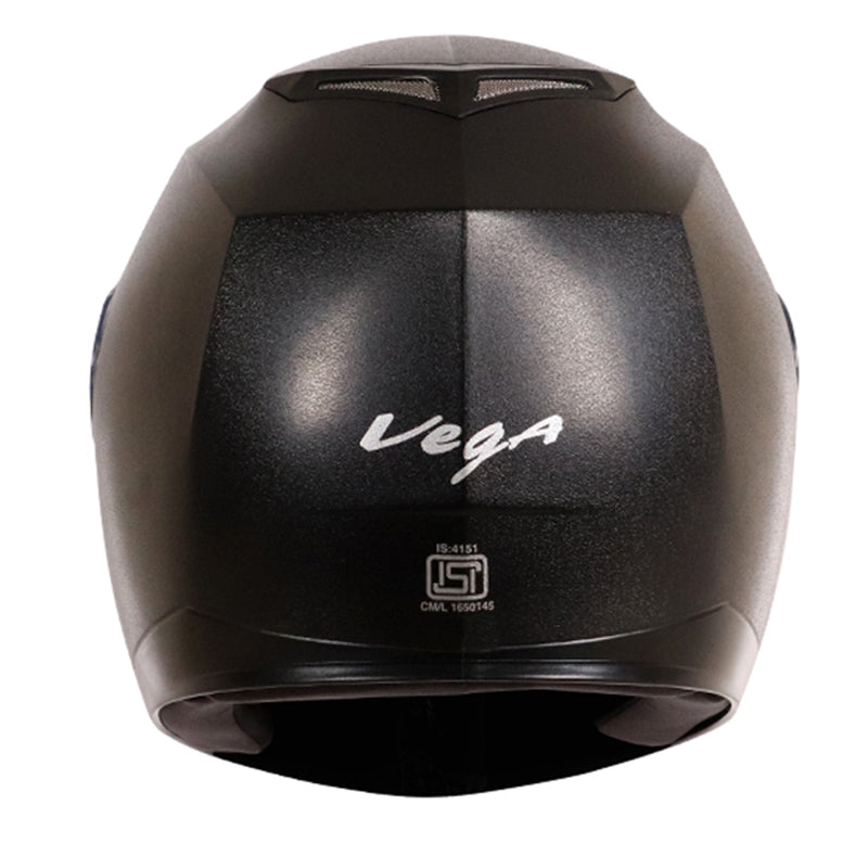Vega Edge Black Helmet - bikerkart.com