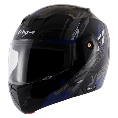 Vega Crux Dx Flex Black Blue Helmet - bikerkart.com
