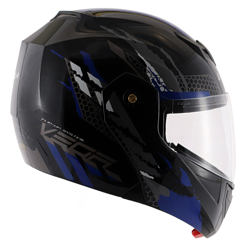 Vega Crux Dx Flex Black Blue Helmet - bikerkart.com