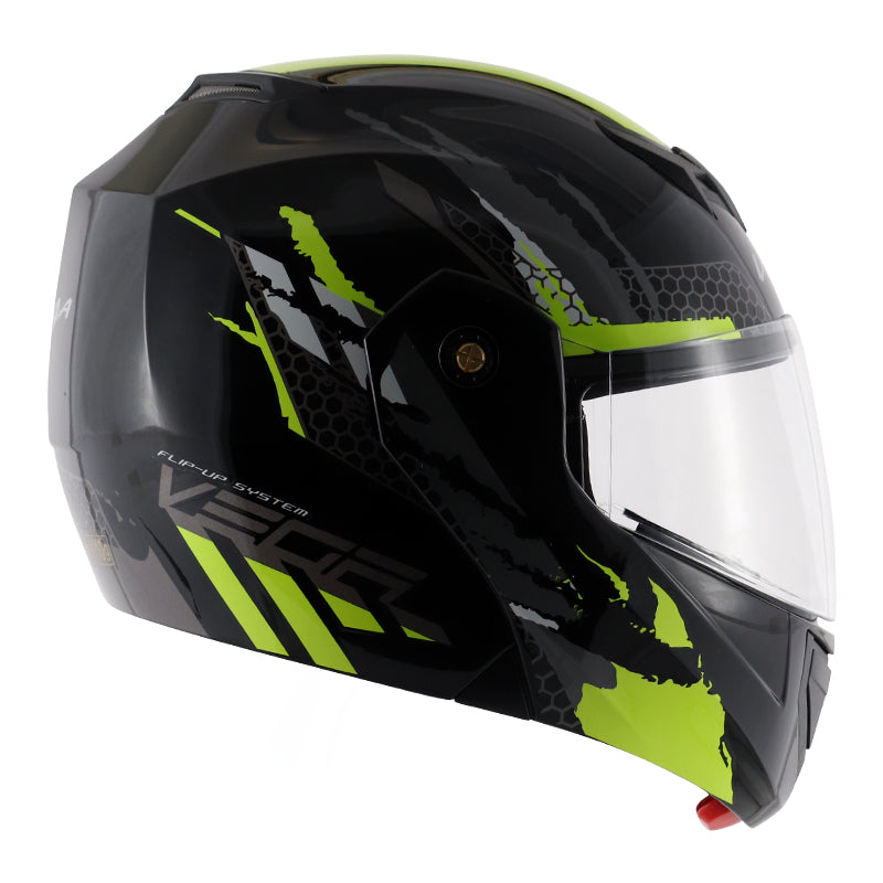 Vega Crux Dx Flex Black Neon Yellow Helmet - bikerkart.com
