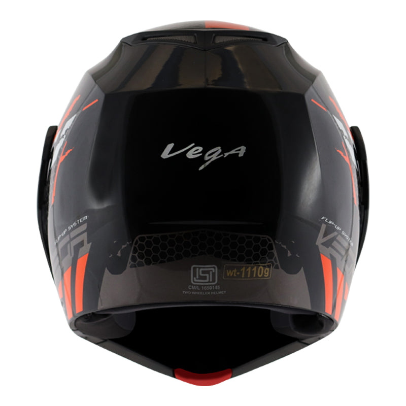Vega Crux Dx Flex Black Orange Helmet - bikerkart.com