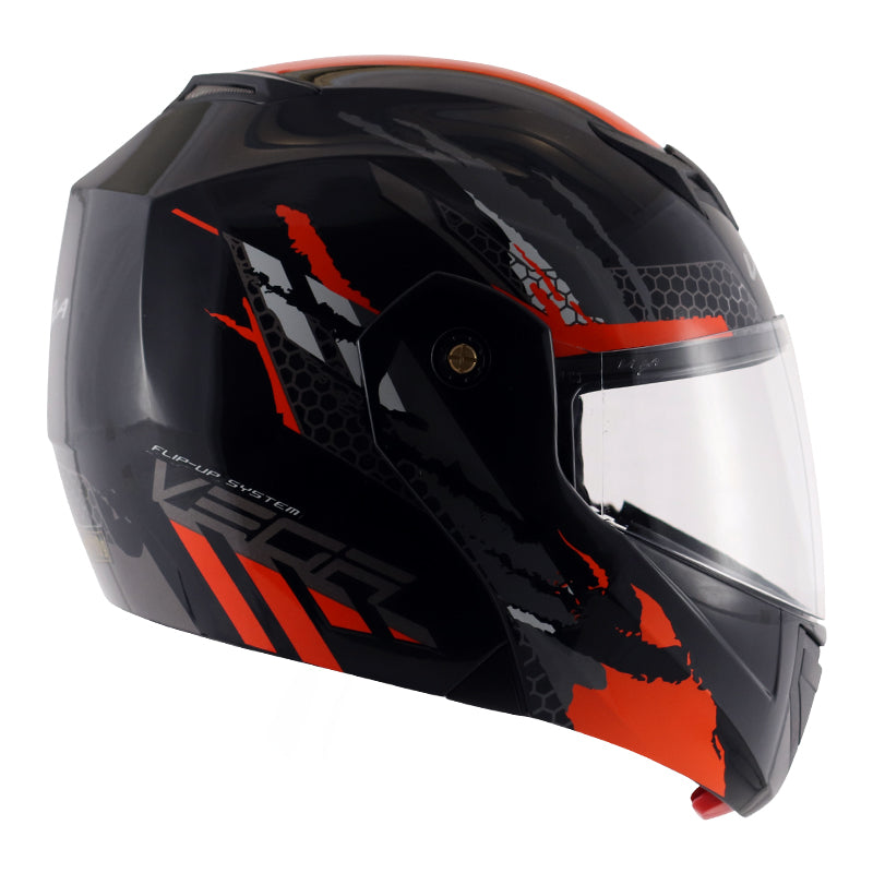 Vega Crux Dx Flex Black Orange Helmet - bikerkart.com