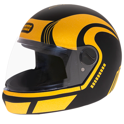 Studds Jade D3 Decor Matt Black N12 Helmet - bikerkart.com