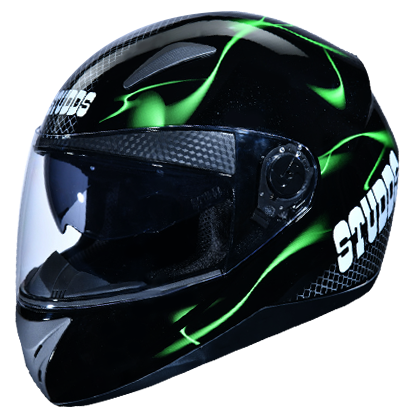 Studds SHIFTER D5 Decor Gloss Black N3 - bikerkart.com