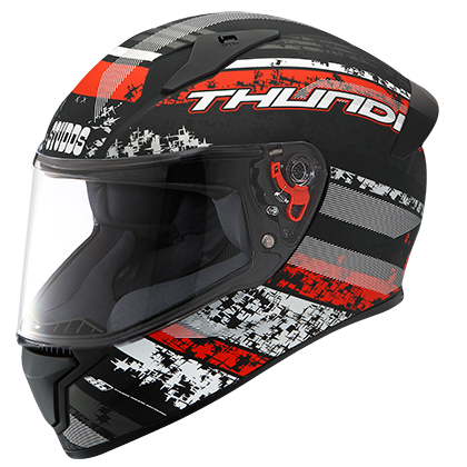 Studds Thunder D1 Decor MATT Black N2 - bikerkart.com