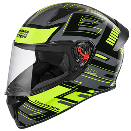 Studds Thunder D3 Decor With Spoiler Black N5 - bikerkart.com