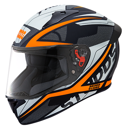 Studds Thunder D4 Decor With Spoiler Matt Black N10 - bikerkart.com