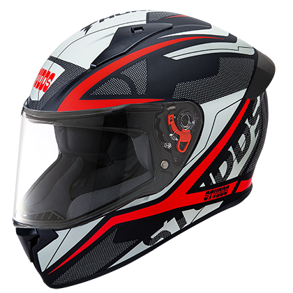 Studds Thunder D4 Decor With Spoiler Matt Black N2 - bikerkart.com