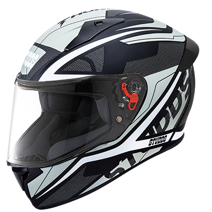 Studds Thunder D4 Decor With Spoiler Matt Black N6 - bikerkart.com