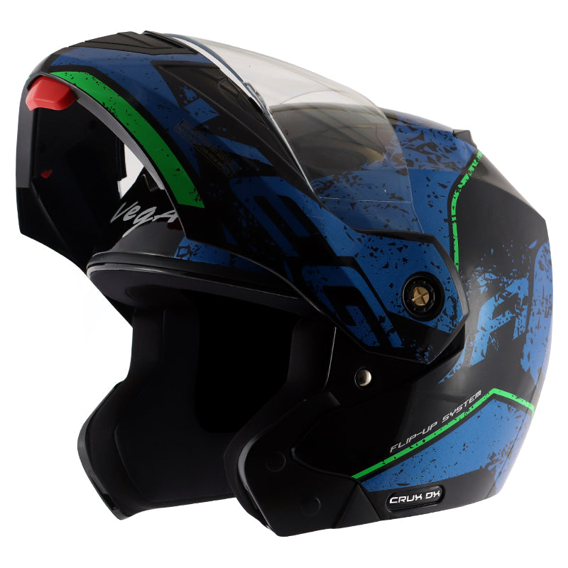 Vega Crux Dx Victor Black Blue Helmet - bikerkart.com